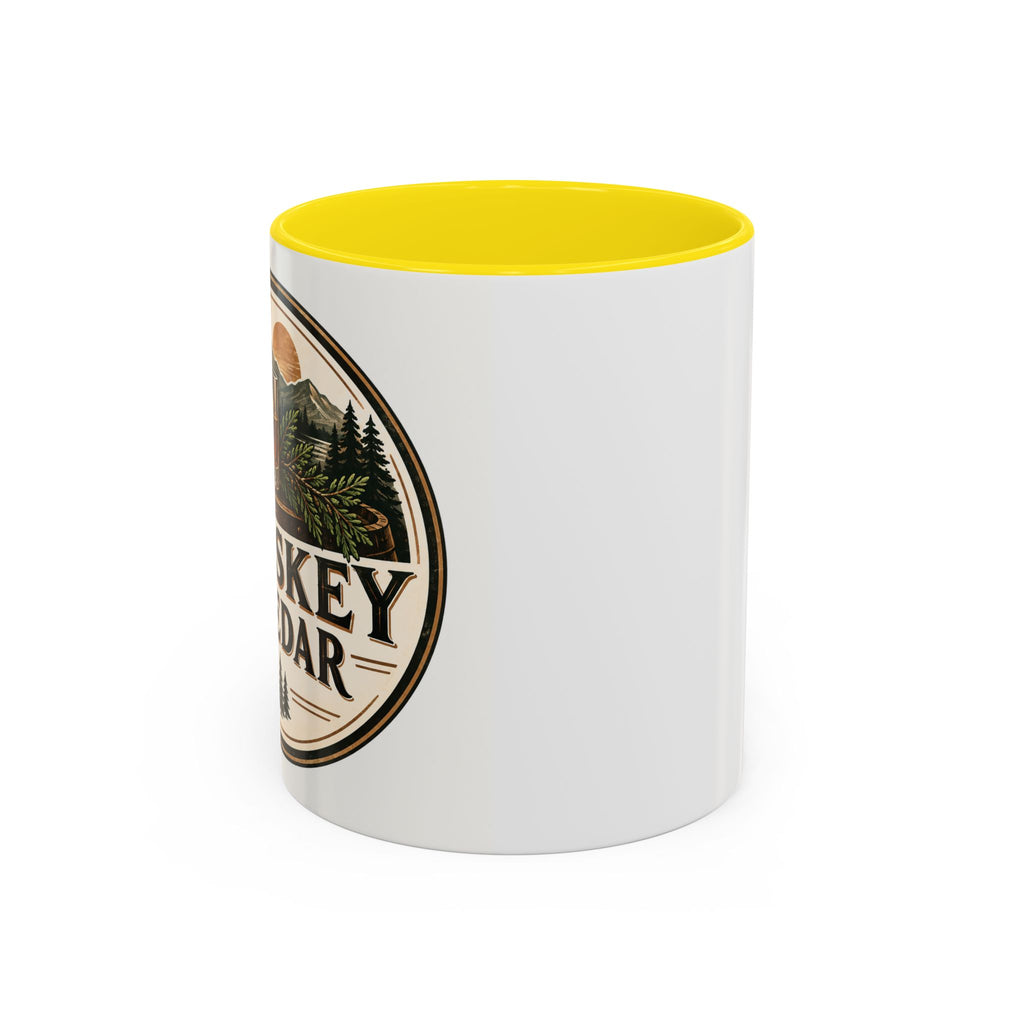 Whiskey & Cedar Accent Coffee Mug — Rustic Outdoorsman 11/15oz