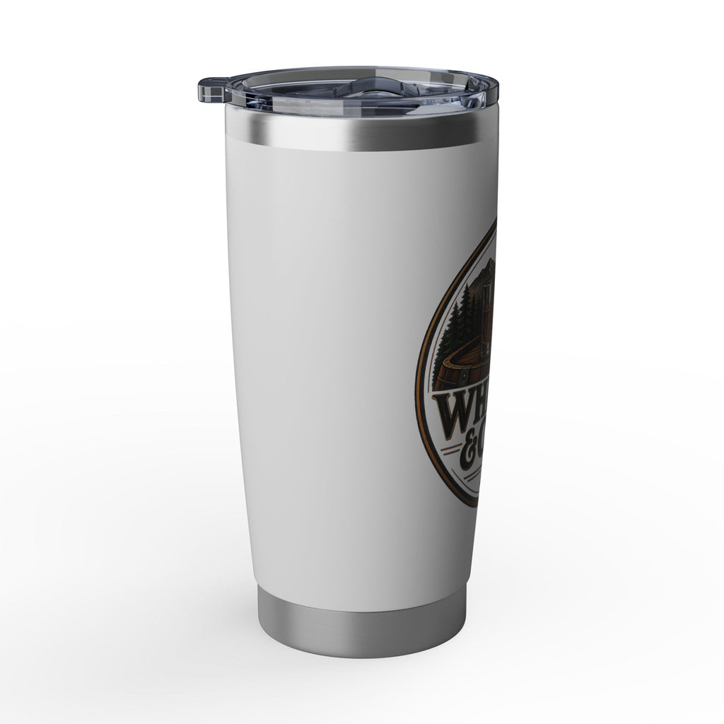 Whiskey & Cedar 20oz Insulated Tumbler — Rustic Outdoor Barware Gift