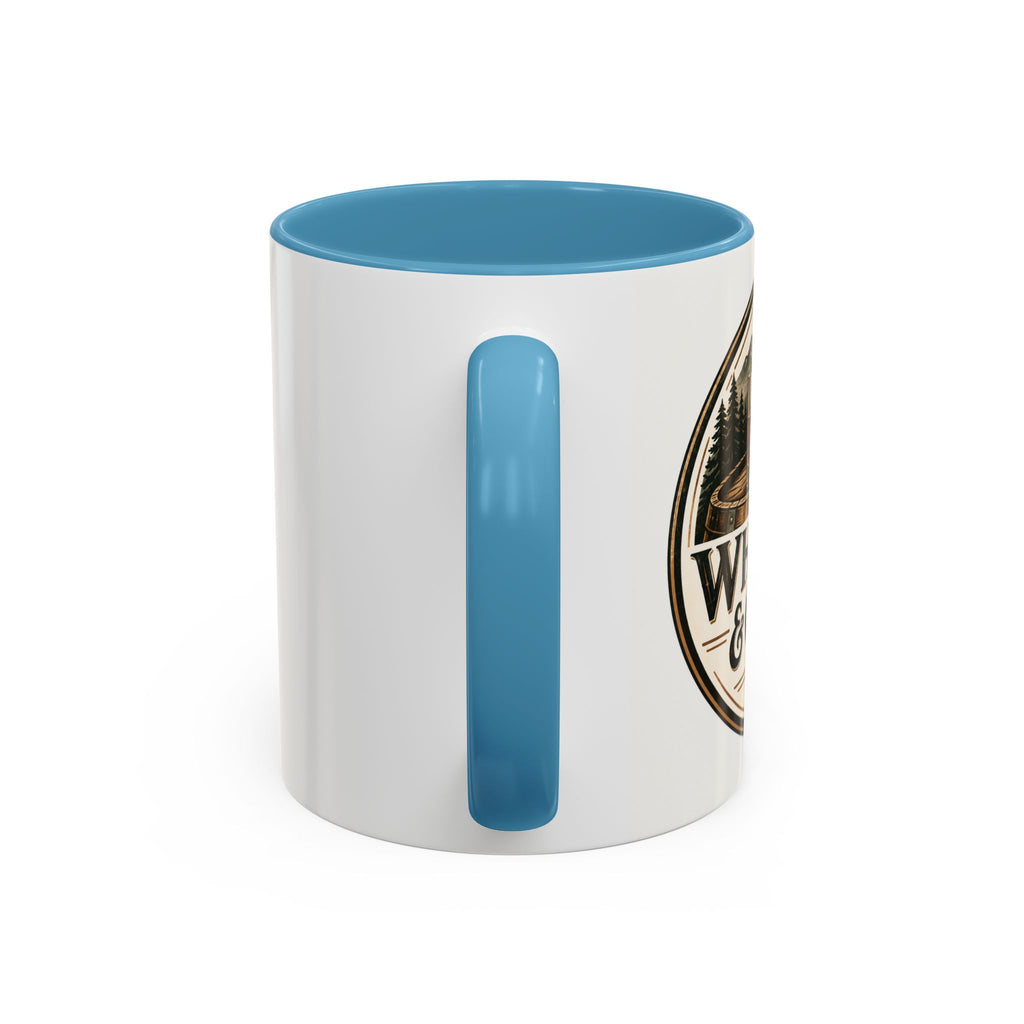 Whiskey & Cedar Accent Coffee Mug — Rustic Outdoorsman 11/15oz