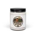 Whiskey & Cedar Scented Soy Candle — 9oz Rustic Woodland Home Fragrance