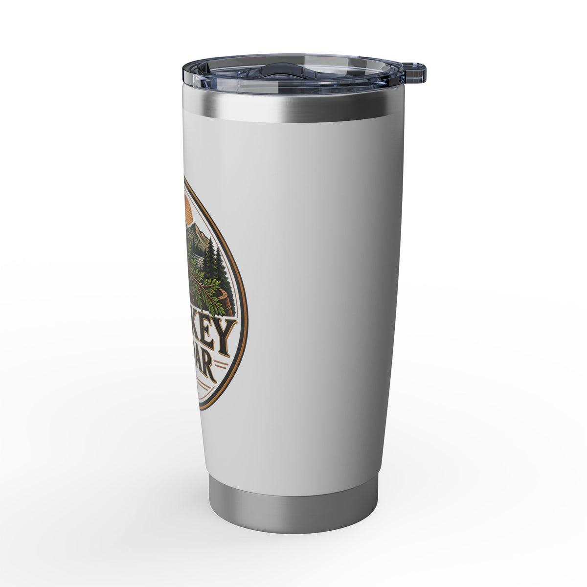 Whiskey & Cedar 20oz Insulated Tumbler — Rustic Outdoor Barware Gift