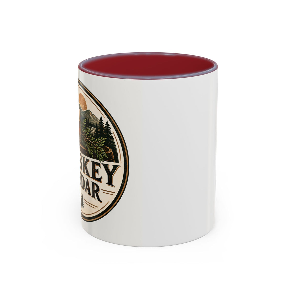 Whiskey & Cedar Accent Coffee Mug — Rustic Outdoorsman 11/15oz