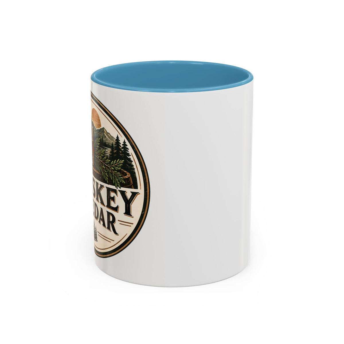 Whiskey & Cedar Accent Coffee Mug — Rustic Outdoorsman 11/15oz