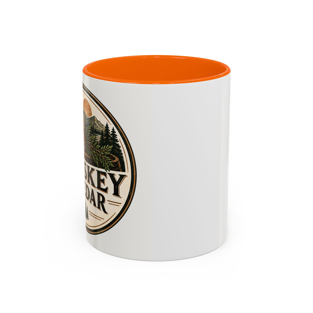 Whiskey & Cedar Accent Coffee Mug — Rustic Outdoorsman 11/15oz