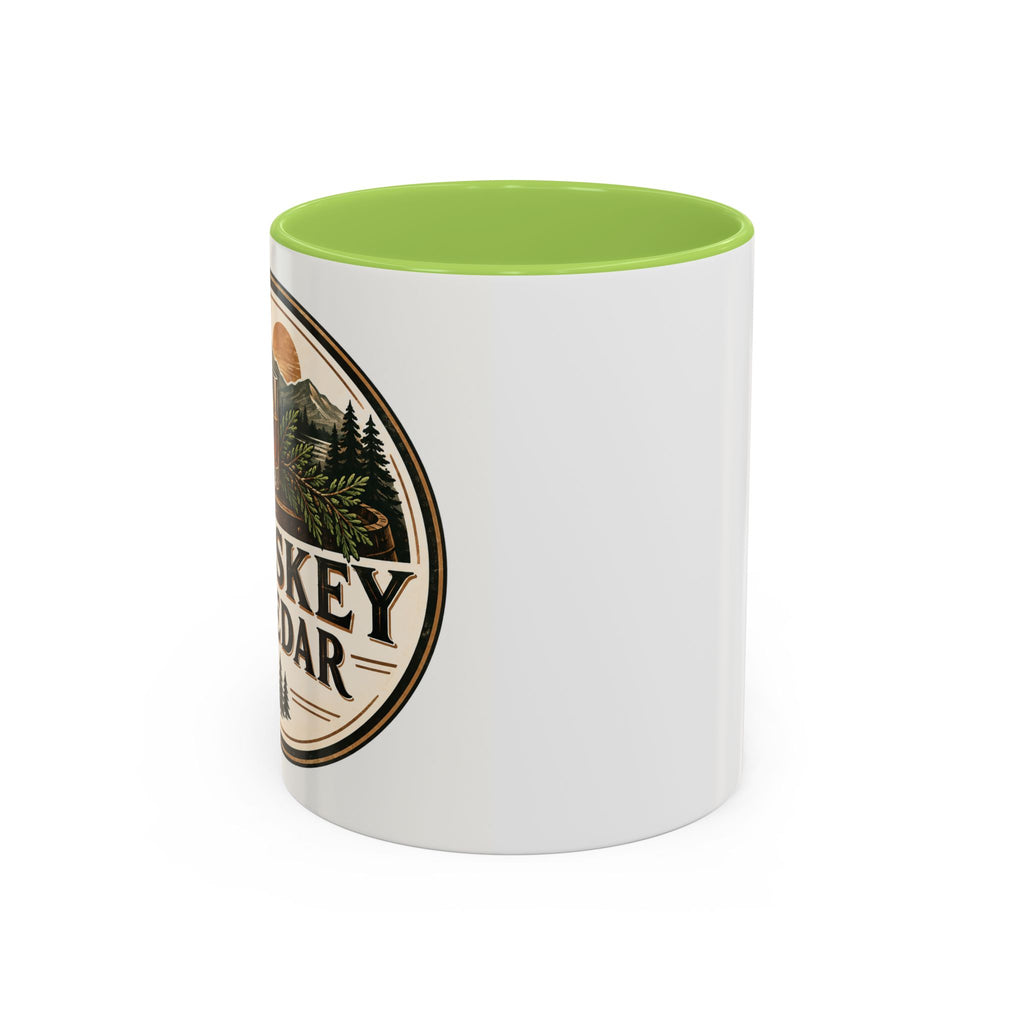 Whiskey & Cedar Accent Coffee Mug — Rustic Outdoorsman 11/15oz