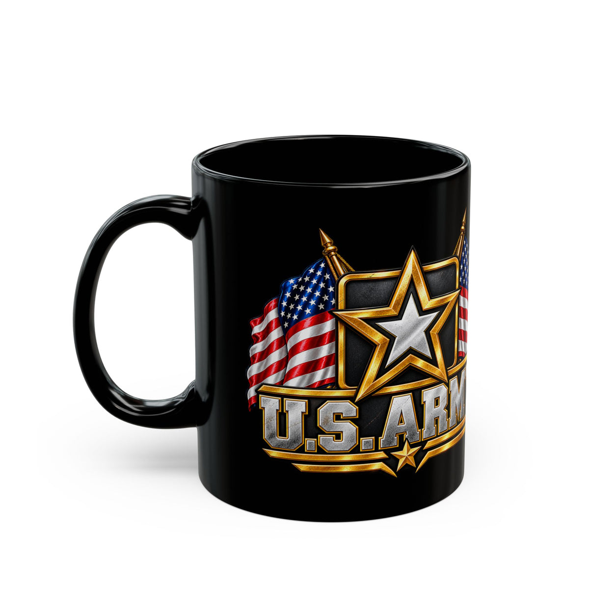 Army Patriot Mug — American Flag Military Coffee Cup