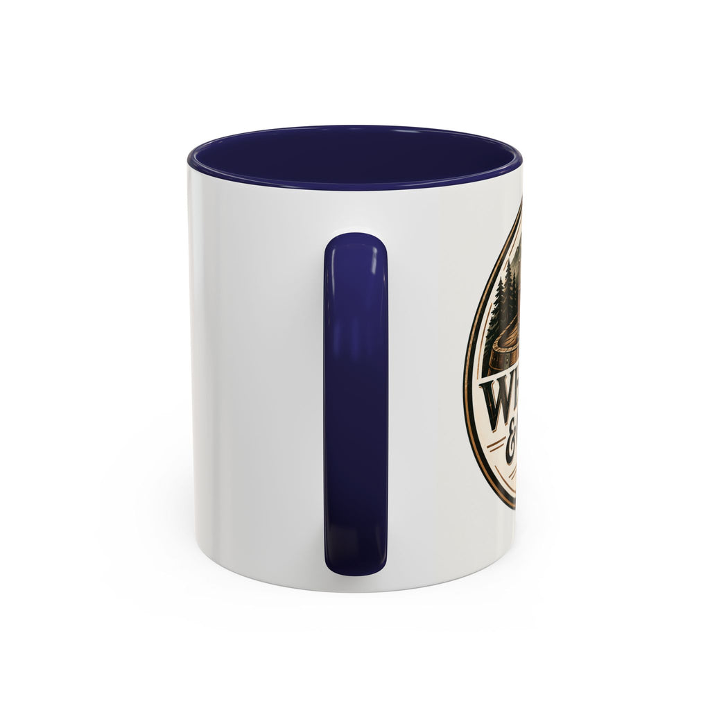 Whiskey & Cedar Accent Coffee Mug — Rustic Outdoorsman 11/15oz