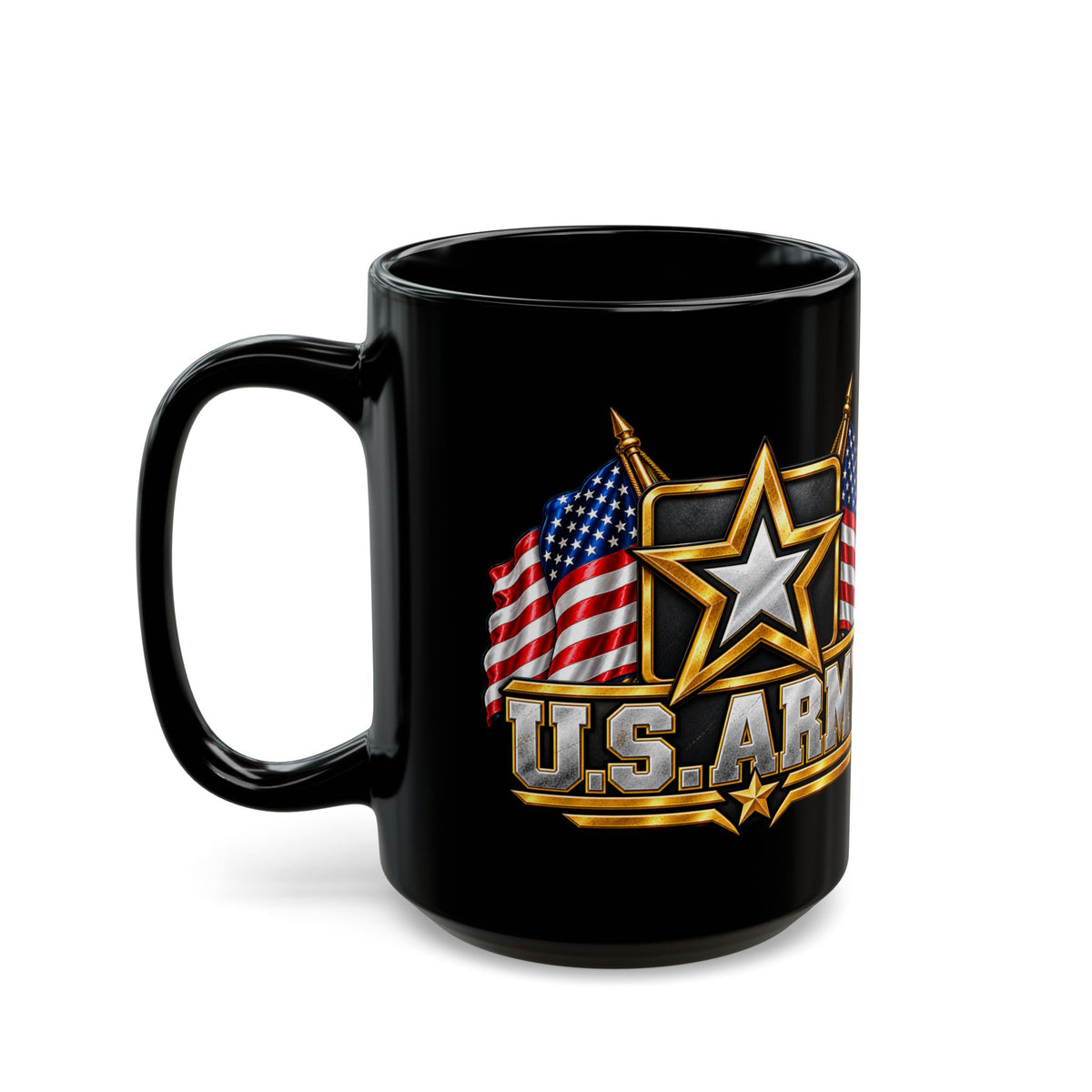 Army Patriot Mug — American Flag Military Coffee Cup
