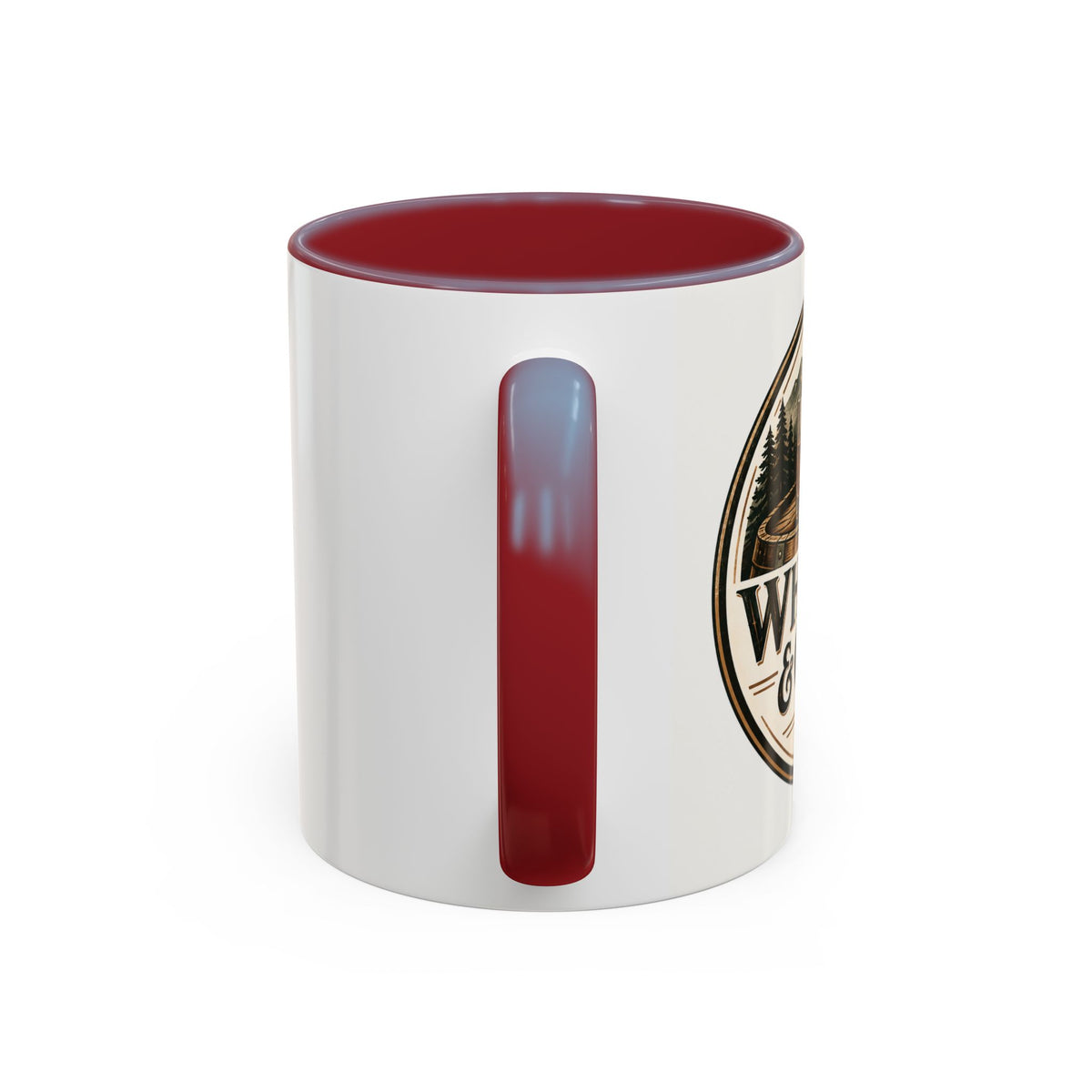 Whiskey & Cedar Accent Coffee Mug — Rustic Outdoorsman 11/15oz