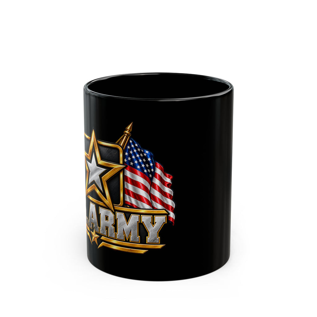 Army Patriot Mug — American Flag Military Coffee Cup